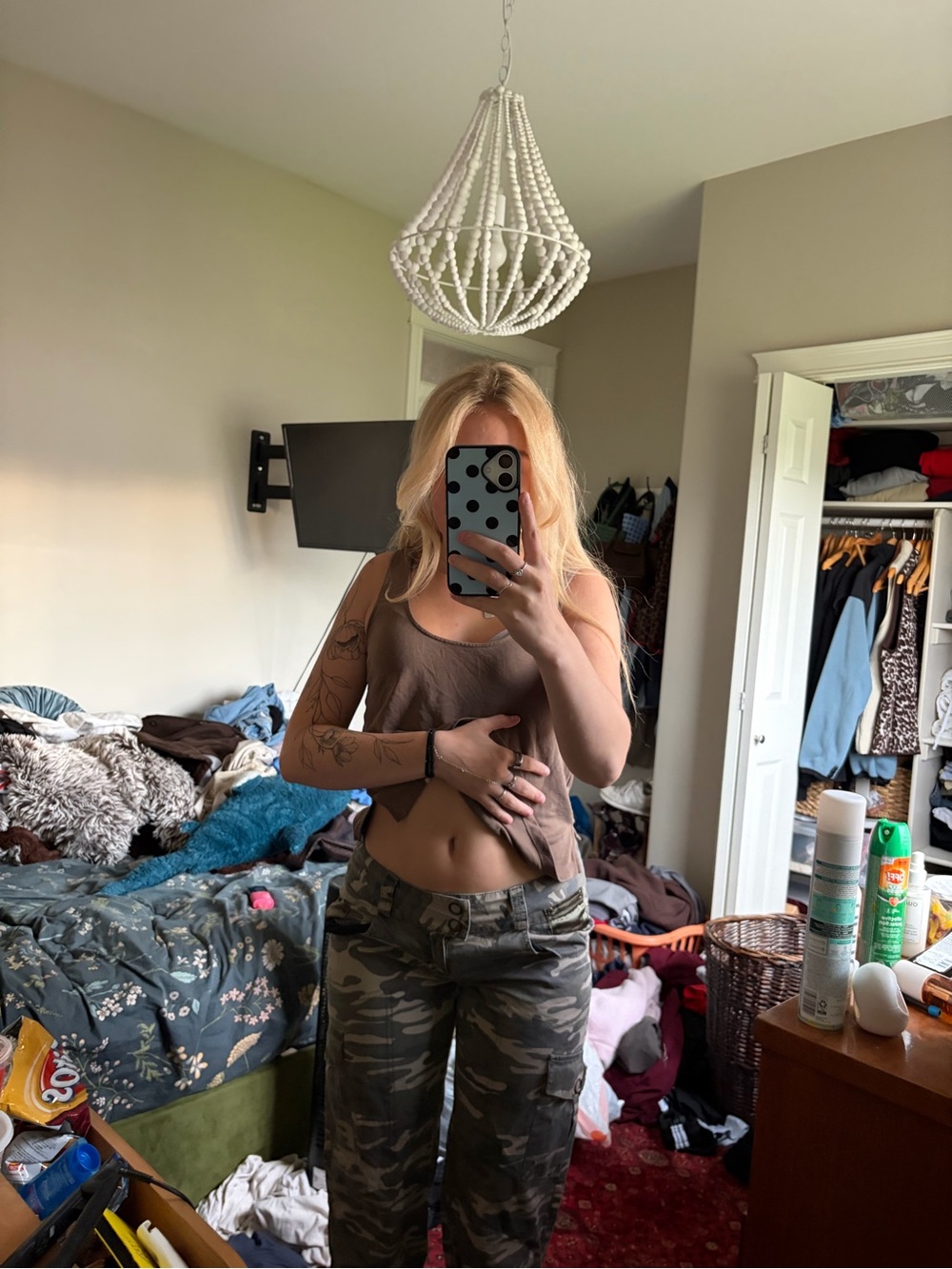 Vintage camo capri pant